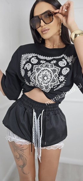 T-shirt bandana La Milla czarny