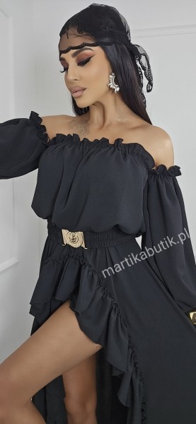 Sukienko- kombinezon czarny LA DIVA