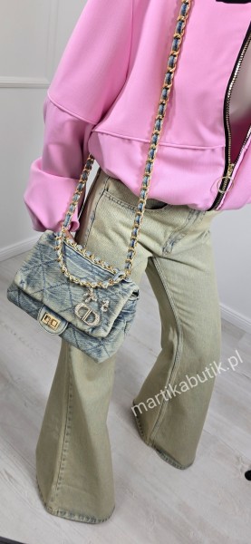 Dzwony modelujące brudny jeans LA MILLA 