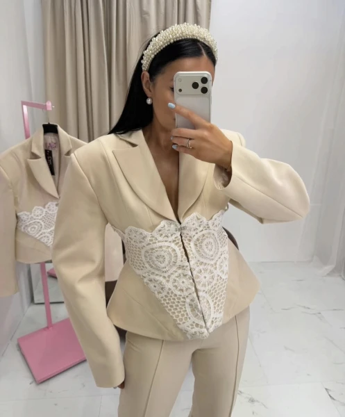 Marynarka Noemi beż La Milla