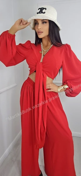 Komplet Boho Chic czerwony LA DIVA 