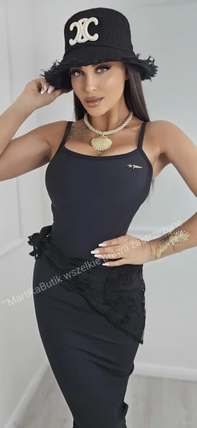 Sukienka FLOW second skin czarna
