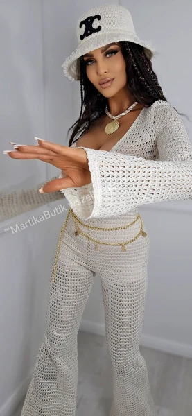 Kombinezon pleciony Boho Luxe vanilla
