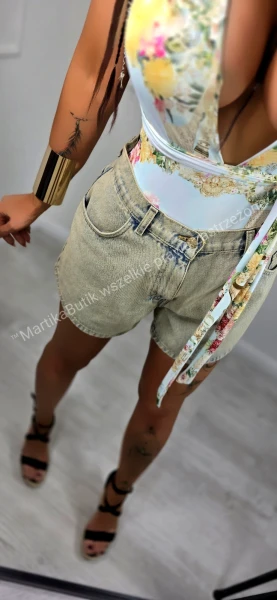 Jeansowe szorty brudny jeans LA MILLA