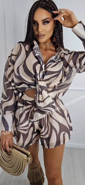 Set GOSH zebra brąz/ beż LA MILLA