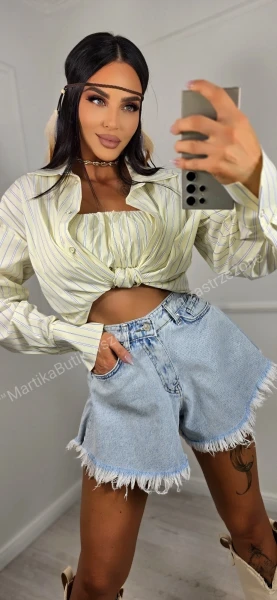 Komplet top+ koszula cytryna LA MILLA 