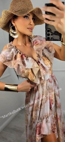 Sukienka Afrodyta maxi romantic