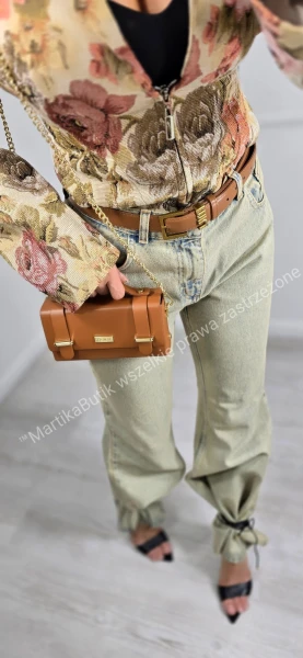 Dzwony modelujące brudny jeans LA MILLA 