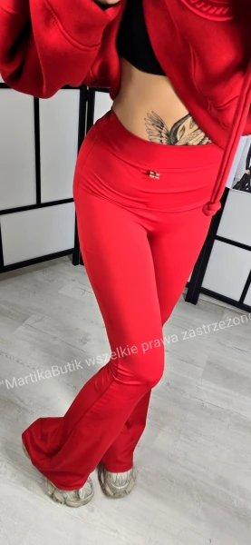 Legginsy Sephia dzwony czerwone LAVESTINO