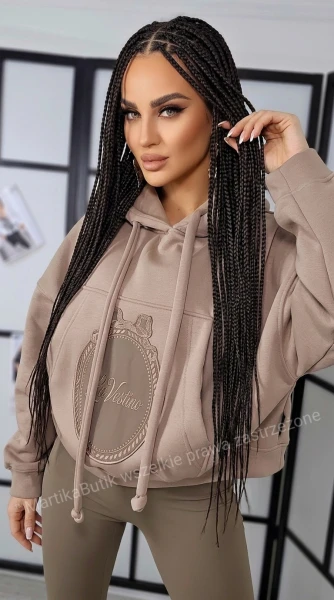 Bluza hoodie Lavestino fango