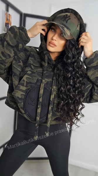 Bluza hoodie Lavestino moro