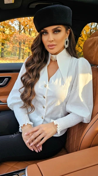 Koszula GOLDEN CHIC biała LA DIVA 