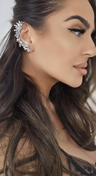 Nausznica prawa Fly srebrna 