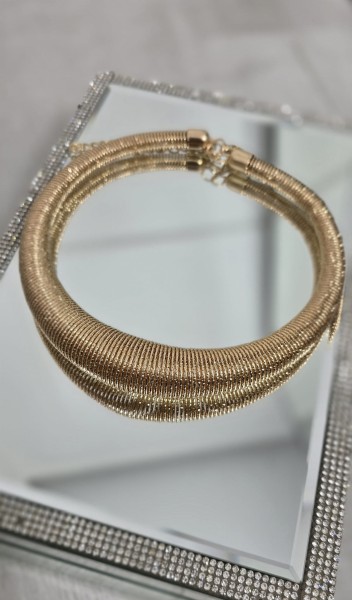 Kolia sprężynka kolor złoty