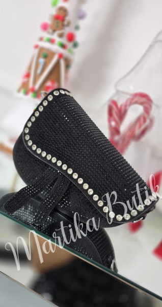 Torebka Saddle czarny cekin  