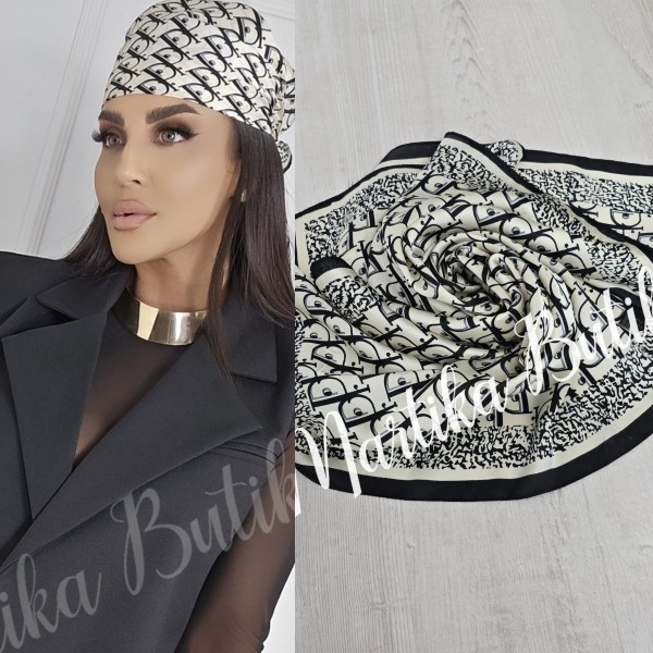 Multifunkcyjna jedwabna apaszka wzór 3