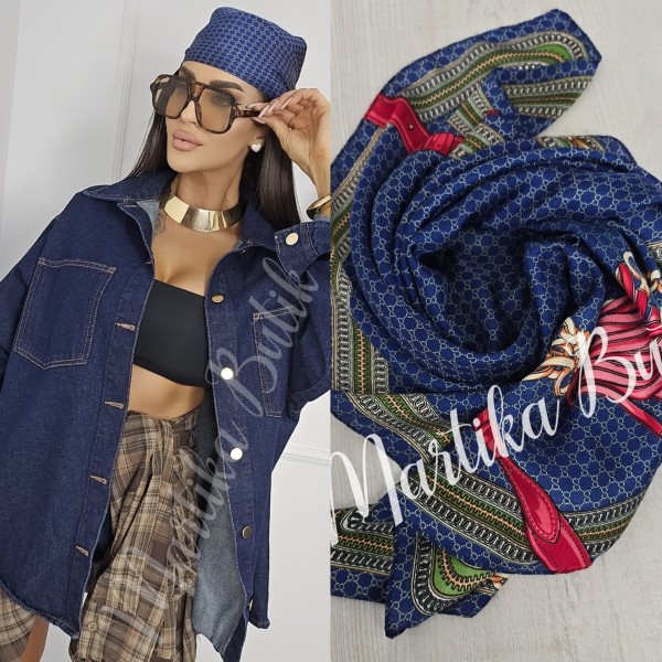 Multifunkcyjna jedwabna apaszka wzór 6